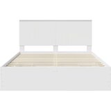  Konstrukcija postelje Bela 150 x 200 cm Inženirsko leseno, (5000121148) | Shoptok.si