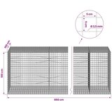  Gabion s žicom debljine 3 5 mm i mrežom 5x5 cm 850x100x100 cm - 100 cm 100 cm 850 cm | shoptok.hr
