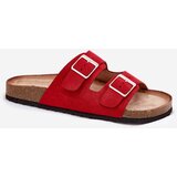 Boto Women's sandals on cork platform with buckles red Evisolla | shoptok.hr