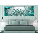 Slika - Hummingbirds Dance (1 Part) Turquoise Narrow 135x45 | shoptok.hr