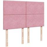 vidaXL Box spring postelja z vzmetnico roza 140x190 cm žamet | Shoptok.si