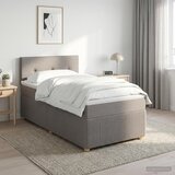  Boxspring krevet s madracem Sivosmeđa 90 x 190 cm Tkanina | shoptok.hr