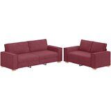  Dvodijelni set sofa s jastucima, tkanina boje vina | Eponuda.ba