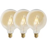LUEDD Komplet 3 E27 zatemnjenih LED sijalk G125 zlata 5W 450 lm 2200K Cene