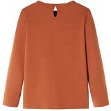 Dječja majica s dugim rukavima boja konjaka 116 | shoptok.hr
