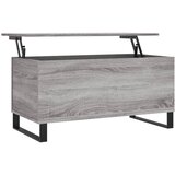 Maison Chic Klubska mizica - kavna mizica - Nizka mizica siva sonoma 90x44,5x45 cm inženirski les, (21753065) Cene