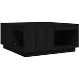 Maison Chic Klubska mizica - kavna mizica - Nizka mizica črna 80x81x36,5 cm trdna borovina, (21754040) | Shoptok.si