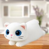  igračka mačka s velikim očima 45cm - bijela | shoptok.hr