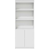 vidaXL Visoka omara bela 70x35x180 cm inženirski les | Shoptok.si