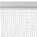  Lančani zastor za zaštitu od muha 90 x 200 cm aluminijski | shoptok.hr