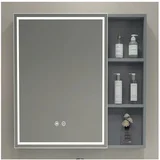 LED kupatilski ogledalni ormarić sa pozadinskim osvetljenjem AVOLA SINGLE 55x70 cm