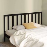  Uzglavlje za krevet crno 206 x 4 x 100 cm od masivne borovine | shoptok.hr