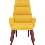  Stolica za opuštanje od tkanine sa stolcem boja senfa | shoptok.hr