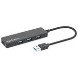 Manhattan USB HUB 4port 164900 3.2 G1/5Gbps/Crni cene