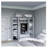 Hanah home duru 1600-023 matte white wardrobe | ePonuda.com