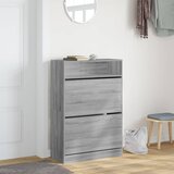 Ormarić za cipele s 2 ladice siva boja hrasta 80 x 34 x 116 cm | shoptok.hr
