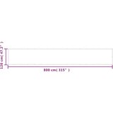  Balkonsko platno modro 120x800 cm 100 % poliestrski oxford | Shoptok.si