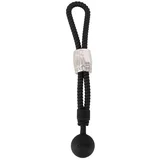 Rebel Heavy Rope Cock Strap with Ball Black