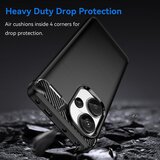 Techsuit Carbon Silicone ovitek za Xiaomi Redmi Note 13 Pro+ 5G – črn | Shoptok.si