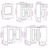  11-dijelni set kuhinjskih ormarića Lucca konstruiranog drva | shoptok.hr