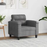 vidaXL Fotelj temno siv 60 cm tkanina iz mikrovlaken | Shoptok.si