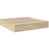  The Living Store Posteljni okvir sonoma hrast 180x200 cm inženirski les - Posteljni Okvir, (21526341) | Shoptok.si