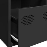  Komoda crna 68x39x73,5 cm hladno valjani čelik | shoptok.hr