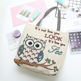 Venisymlis Ženska Platnena Velika Torba Handade Embroidery Owl, Torbica Za Shranjevanje, (22070137) | Shoptok.si