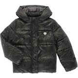 Guess Puhovke HOODED LS PADDED PUFFER W/ZIP Črna Cene