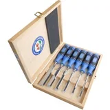 Firmer Chisel Set 6pcs 1108 HK in wooden box 1108000
