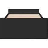  Okvir kreveta s ladicama crni 90 x 190 cm konstruirano drvo | shoptok.hr