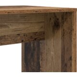 vidaXL Stol s policom Staro drvo 138.5 x 55 x 143 cm Konstruirano drvo | shoptok.hr