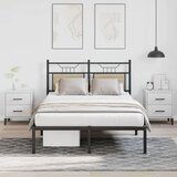 vidaXL Posteljni okvir brez vzmetnice hrast 120x200 cm inženirski les | Shoptok.si