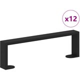  Noge namještaja 12 pcs Crna 341 x 40,5 x 100 mm Željezo | shoptok.hr