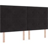  Naslon za glavu s gumbima crni 180 cm baršun | shoptok.hr
