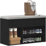  Klupa za cipele Crni hrast 80 x 30 x 45 cm Konstruirano drvo | Eponuda.com