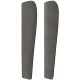  Uzglavlje s ušima tamnosivo 93x23x118/128 cm baršunasti | shoptok.hr