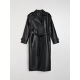 Sinsay Trench kaput od imitacije kože s remenom | shoptok.hr
