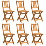 vidaXL Vrtni Stol 6 pcs Rjava 36 x 46 x 86 cm Trden akacijev les, (5000045027) | Shoptok.si