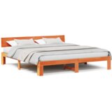  Konstrukcija postelje Rjava 180 x 200 cm Trden borov les, (5000022682) | Shoptok.si