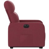  Električni naslonjač na podizanje od tkanine boja vina | shoptok.hr