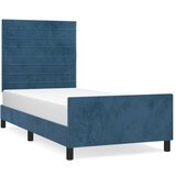  Okvir za krevet s uzglavljem tamnoplavi 80x200 cm baršunasti | shoptok.hr