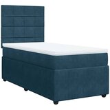 Box spring krevet s madracem plavi 80 x 200 cm baršunasti | shoptok.hr