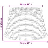  Sjenilo za svjetiljku smeđe Ø 38 x 23 cm od pruća | Eponuda.com