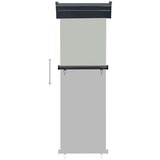 Balkonska bočna tenda 65 x 250 cm siva | shoptok.hr
