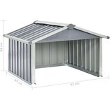 vidaXL spremište za robotsku kosilicu 92 x 97 x 63 cm čelično sivo | shoptok.hr