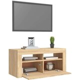 TV ormarić s LED svjetlima boja hrasta sonome 90 x 35 x 40 cm | shoptok.hr