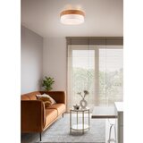  Bela/v naravni barvi stropna svetilka s tekstilnim senčilom Seasons | Shoptok.si