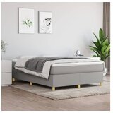  Box spring posteljni okvir svetlo siv 140x200 cm blago | Shoptok.si