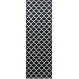  Traka za tepih LESAKA Crno i bijelo 50 x 450 cm - Crno-bijeli rombičasti uzorak 50 x 450 cm | shoptok.hr